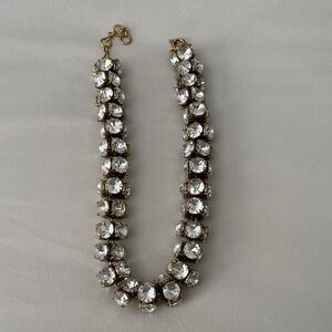 Elegant Silver Crystal Necklace